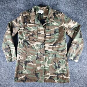 Charlotte Russe Military Camouflage Field/Chore Jacket Winter Coat Women's Small
